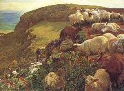William Holman Hunt Our English Coasts Spain oil painting artist